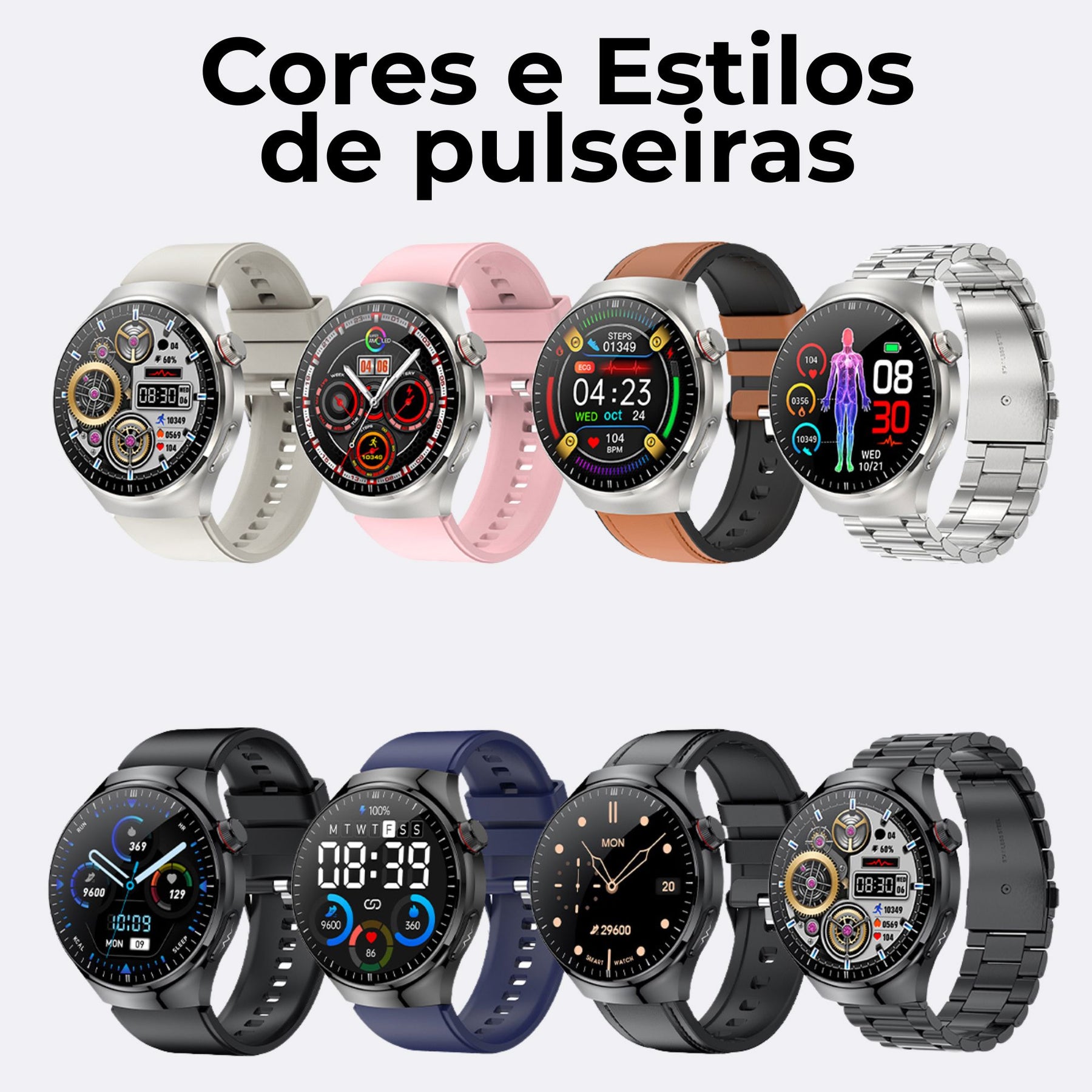 Relógio Smartwatch Feminino - Live Metrics Relógio Smartwatch - Live Metrics Loja da Dryka 
