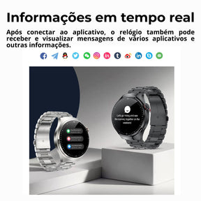 Relógio Smartwatch Feminino - Live Metrics Relógio Smartwatch - Live Metrics Loja da Dryka 