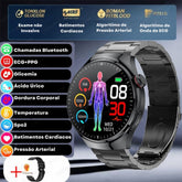 Relógio Smartwatch Feminino - Live Metrics Relógio Smartwatch - Live Metrics Loja da Dryka Aço Preto 