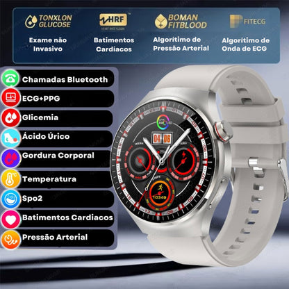 Relógio Smartwatch Feminino - Live Metrics Relógio Smartwatch - Live Metrics Loja da Dryka Prata 