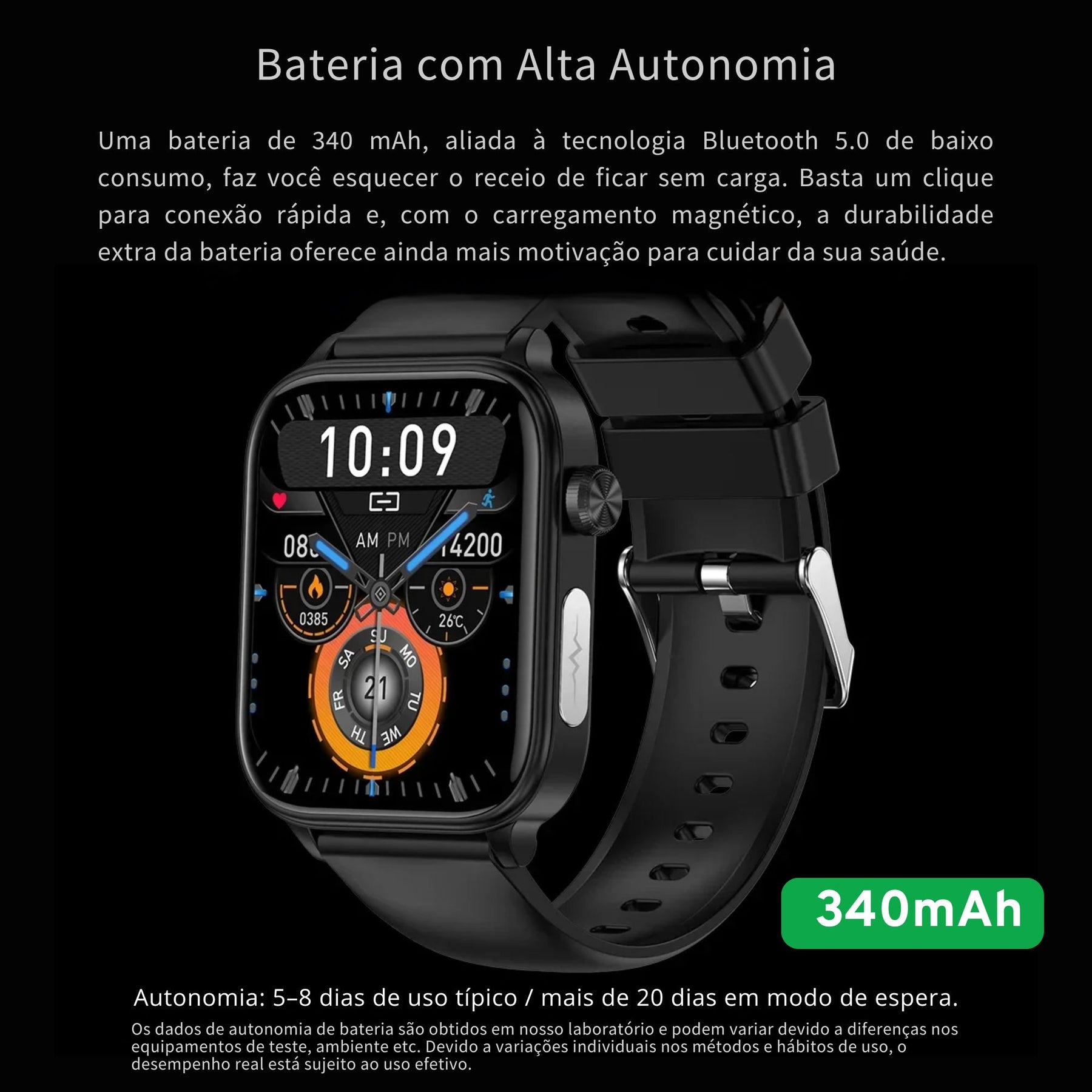 Relógio Smartwatch - Live Metrics Smartwatch Masculino - Live Metrics Loja da Dryka 