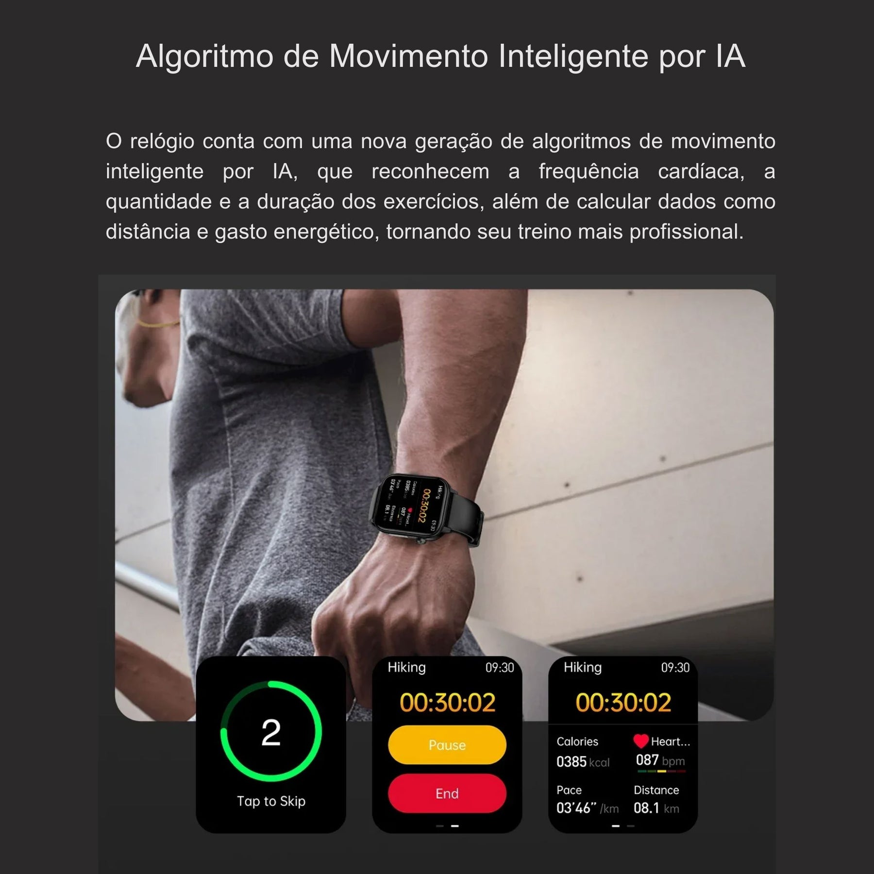 Relógio Smartwatch - Live Metrics Smartwatch Masculino - Live Metrics Loja da Dryka 