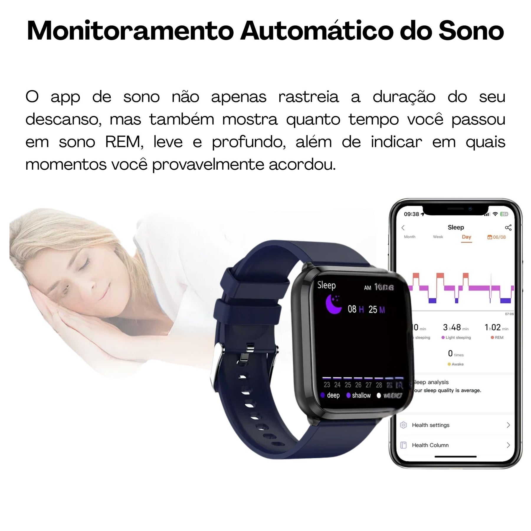 Relógio Smartwatch - Live Metrics Smartwatch Masculino - Live Metrics Loja da Dryka 