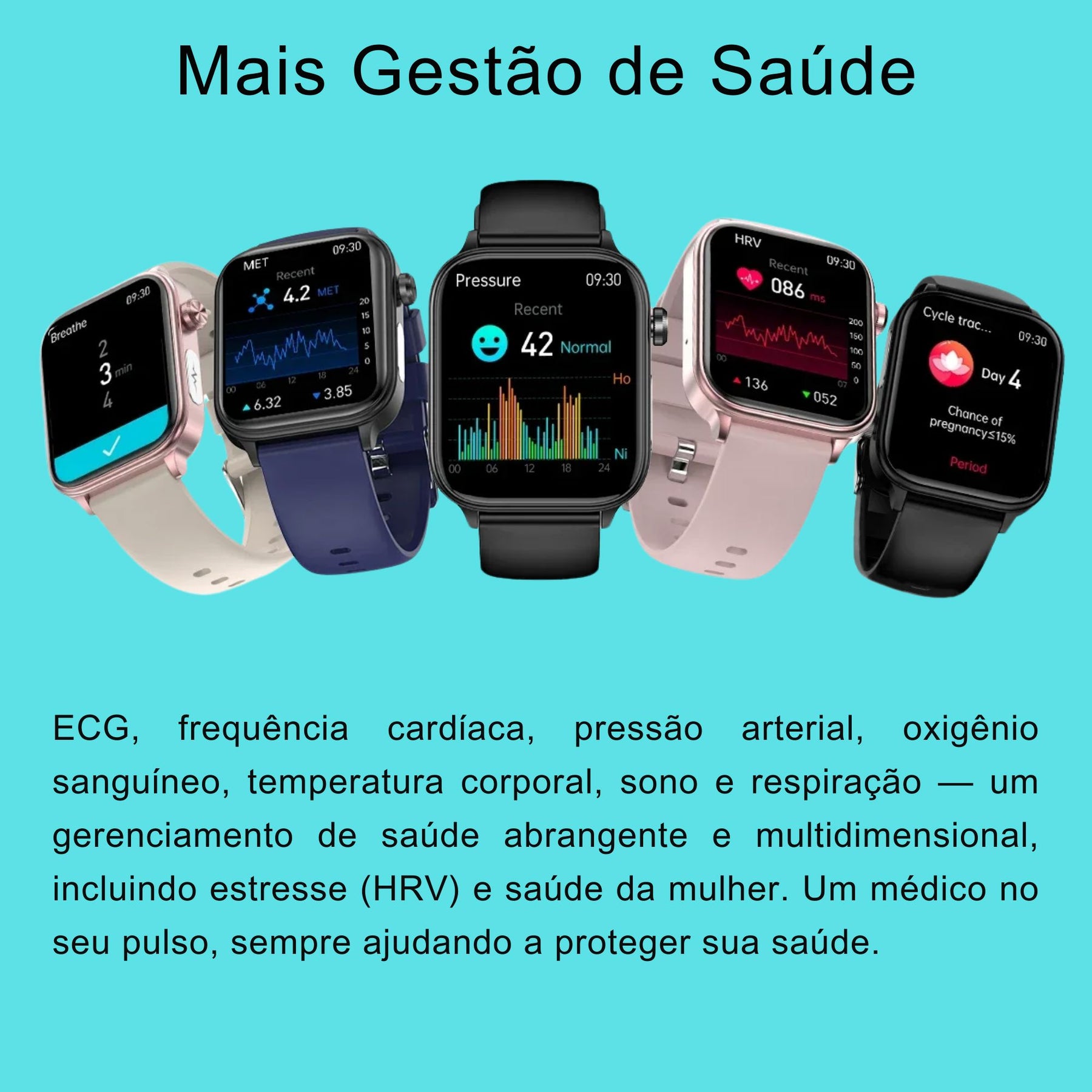 Relógio Smartwatch - Live Metrics Smartwatch Masculino - Live Metrics Loja da Dryka 