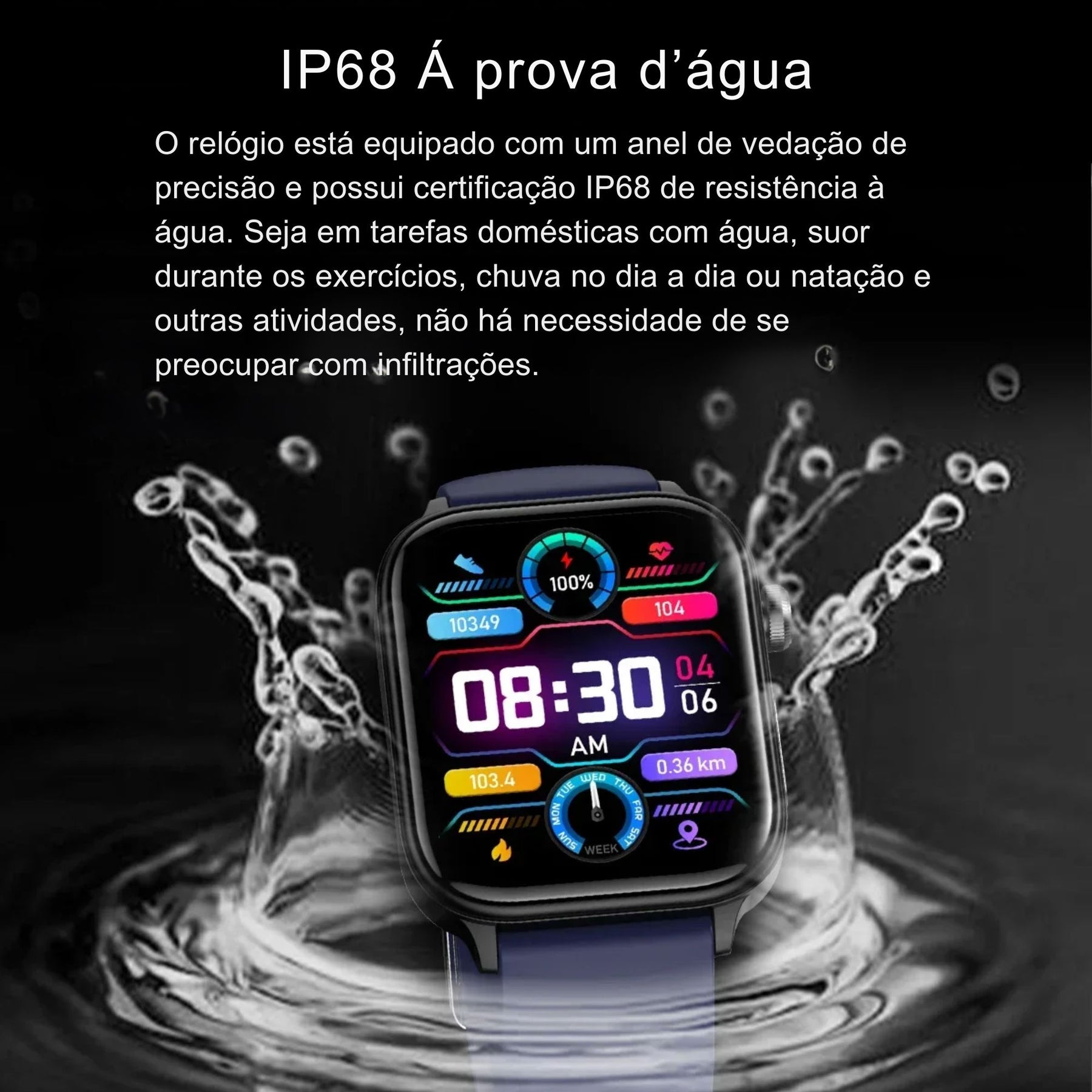 Relógio Smartwatch - Live Metrics Smartwatch Masculino - Live Metrics Loja da Dryka 