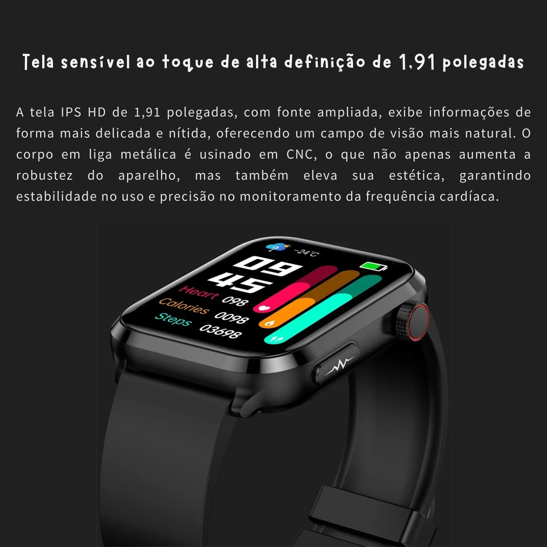 Relógio Smartwatch - Live Metrics Smartwatch Masculino - Live Metrics Loja da Dryka 