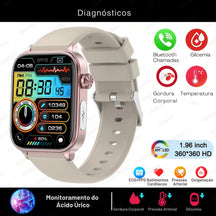 Relógio Smartwatch - Live Metrics Smartwatch Masculino - Live Metrics Loja da Dryka Branco 