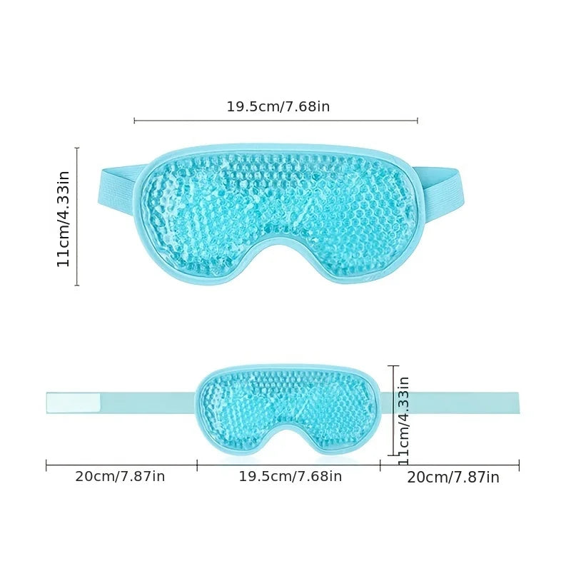 Reusable PVC Sleep Ice Bag with Cooling Gel for Stress Relief,Headaches,Migraines,Puffiness,Dark Circles,Puffy Eyes,and Dry Eyes Loja da Dryka 