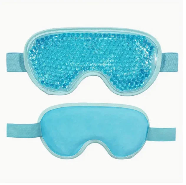 Reusable PVC Sleep Ice Bag with Cooling Gel for Stress Relief,Headaches,Migraines,Puffiness,Dark Circles,Puffy Eyes,and Dry Eyes Loja da Dryka Blue 