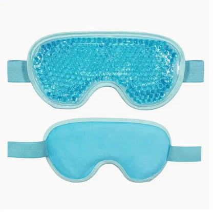 Reusable PVC Sleep Ice Bag with Cooling Gel for Stress Relief,Headaches,Migraines,Puffiness,Dark Circles,Puffy Eyes,and Dry Eyes Loja da Dryka Blue 