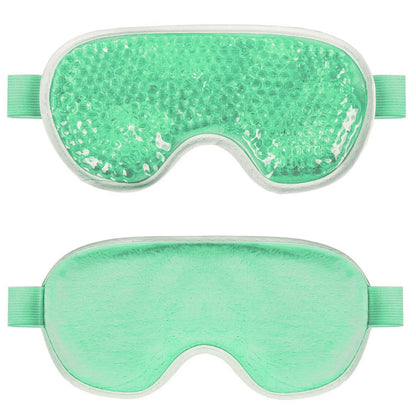 Reusable PVC Sleep Ice Bag with Cooling Gel for Stress Relief,Headaches,Migraines,Puffiness,Dark Circles,Puffy Eyes,and Dry Eyes Loja da Dryka Green 