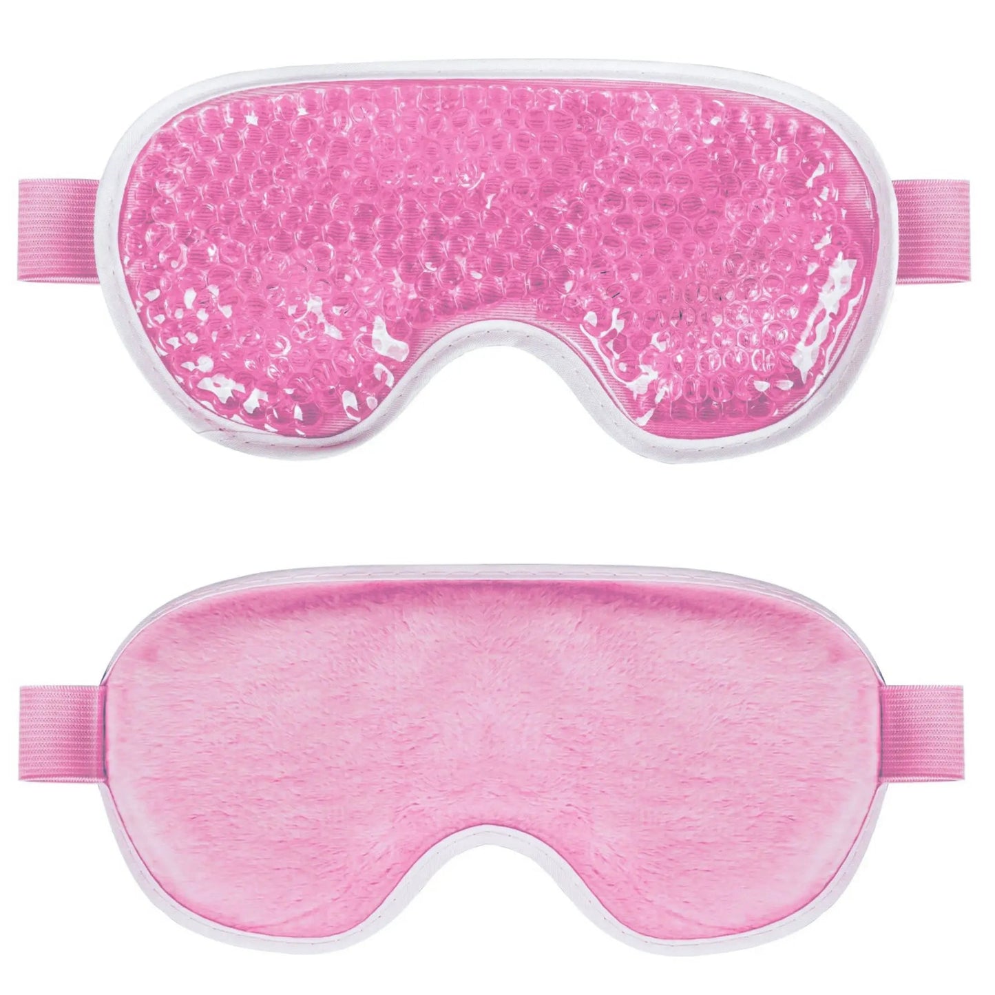 Reusable PVC Sleep Ice Bag with Cooling Gel for Stress Relief,Headaches,Migraines,Puffiness,Dark Circles,Puffy Eyes,and Dry Eyes Loja da Dryka Pink 