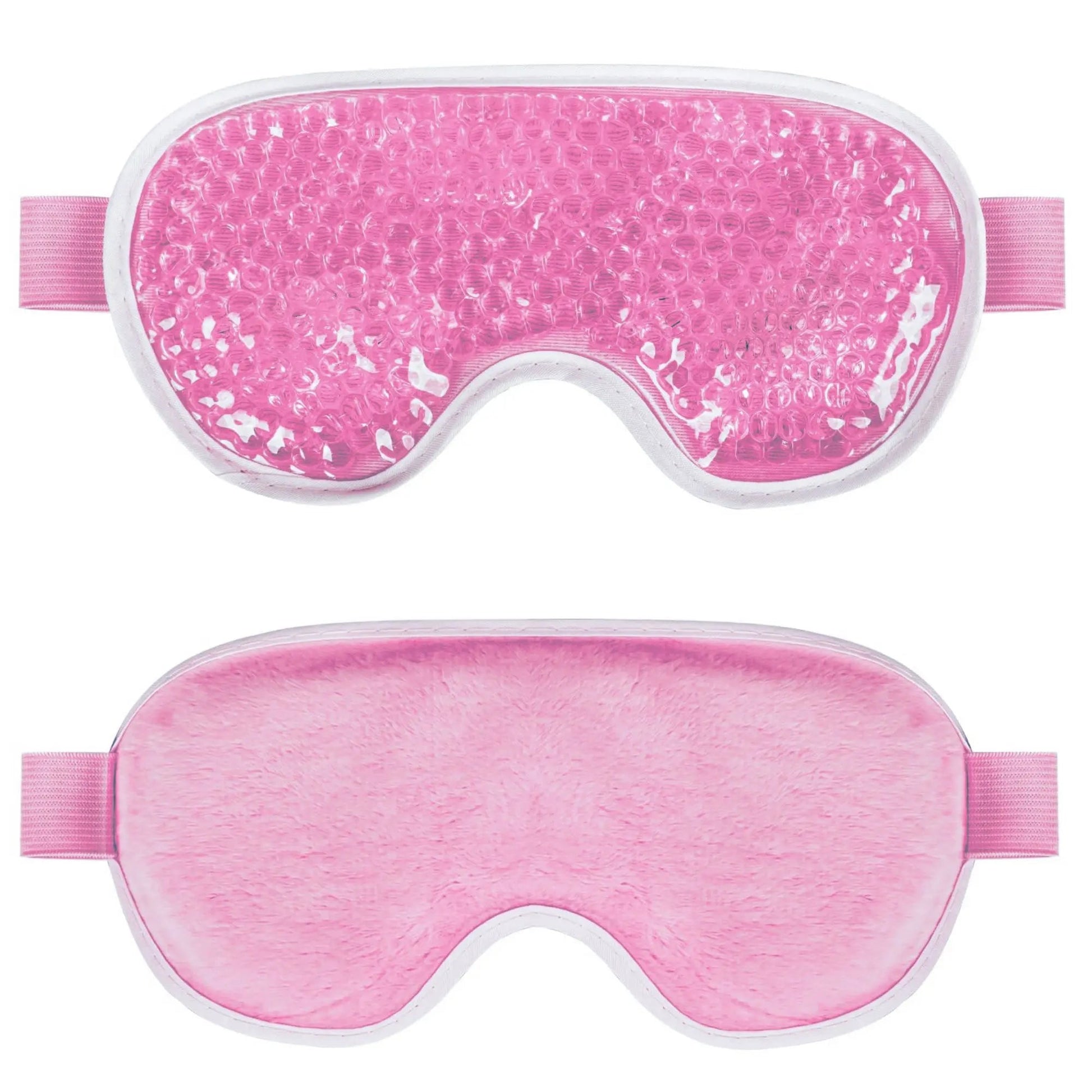 Reusable PVC Sleep Ice Bag with Cooling Gel for Stress Relief,Headaches,Migraines,Puffiness,Dark Circles,Puffy Eyes,and Dry Eyes Loja da Dryka Pink 