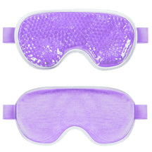 Reusable PVC Sleep Ice Bag with Cooling Gel for Stress Relief,Headaches,Migraines,Puffiness,Dark Circles,Puffy Eyes,and Dry Eyes Loja da Dryka Purple 