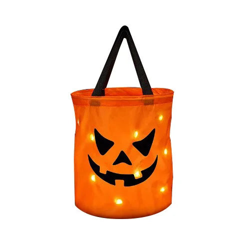 Sacos de Halloween para Crianças - Doces e Aventuras halloween 007 - saco Loja da Dryka Laranja - Dentes 