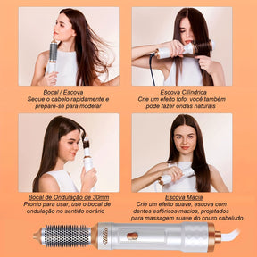 Secador e Modelador de cabelos 6 em 1 - Hair Style Beleza 034 Loja da Dryka 