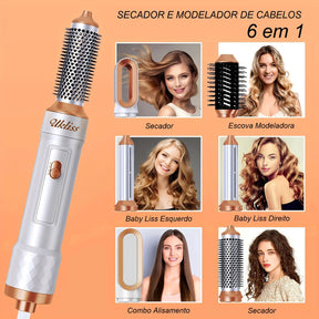 Secador e Modelador de cabelos 6 em 1 - Hair Style Beleza 034 Loja da Dryka 