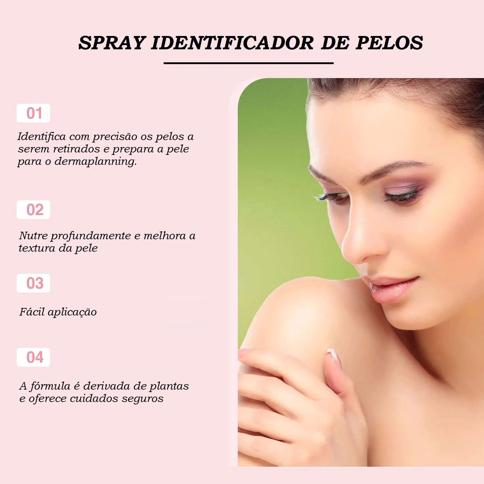 Spray Identificador de Pelos para Dermaplaning bem estar 052 Loja da Dryka 