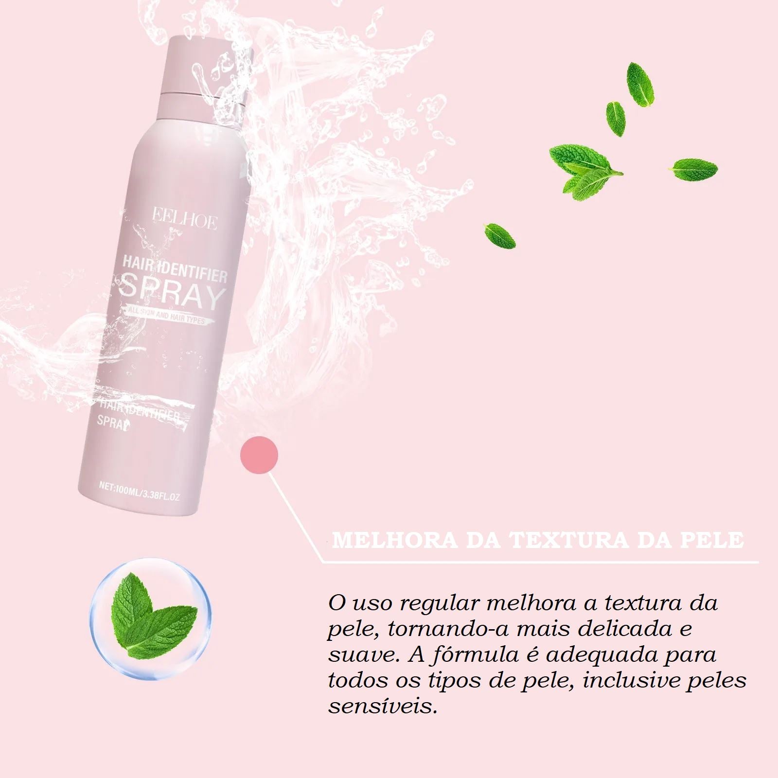 Spray Identificador de Pelos para Dermaplaning bem estar 052 Loja da Dryka 