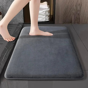 Super absorbent floor mat, super absorbent bath mat, super anti slip coral velvet bathroom floor mat, door mat Loja da Dryka 03 grey 40cm x 60cm 
