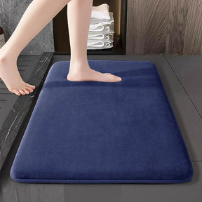 Super absorbent floor mat, super absorbent bath mat, super anti slip coral velvet bathroom floor mat, door mat Loja da Dryka 04 blue 40cm x 60cm 