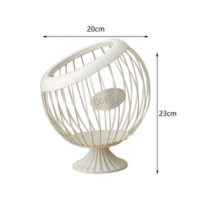 Suporte Decorativo para Cápsulas de Café casa 023 Loja da Dryka Branco 
