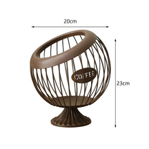 Suporte Decorativo para Cápsulas de Café casa 023 Loja da Dryka Marrom 