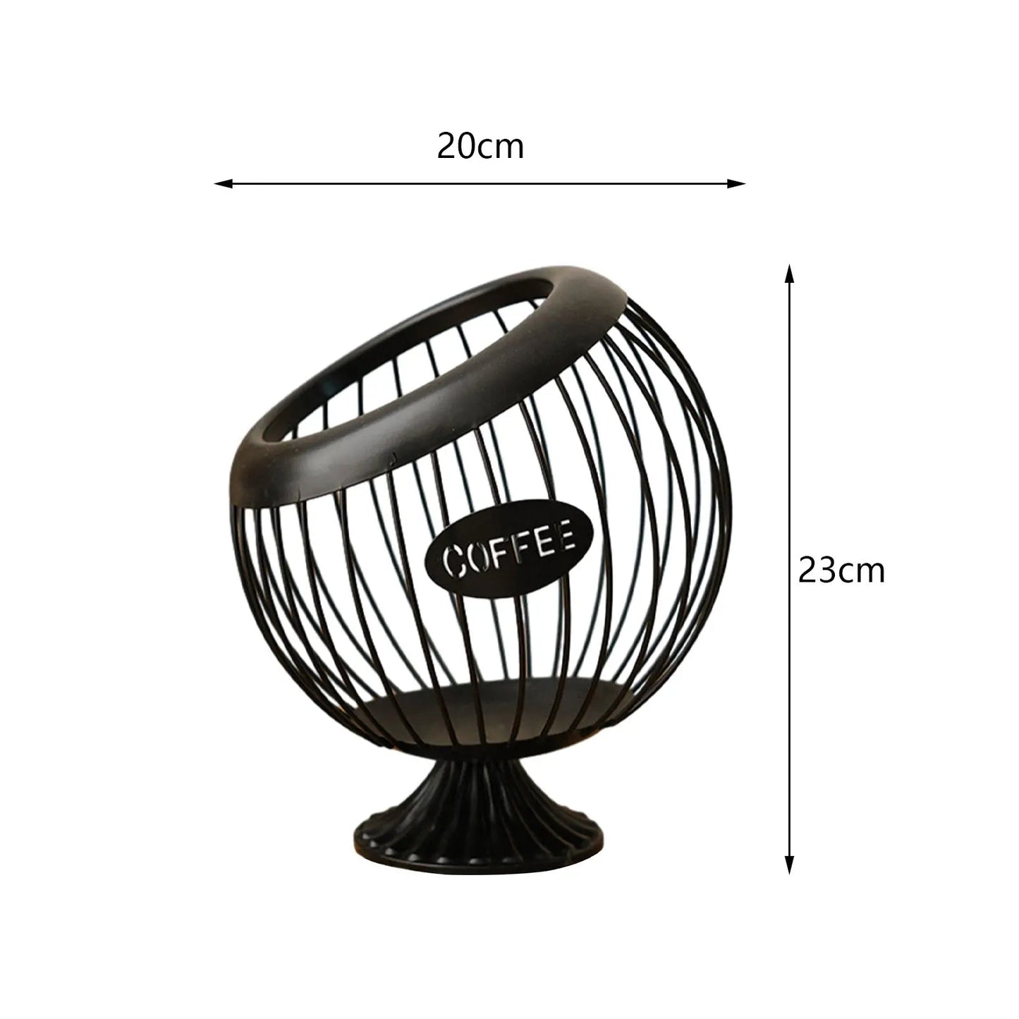 Suporte Decorativo para Cápsulas de Café casa 023 Loja da Dryka Preto 