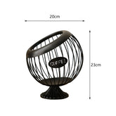Suporte Decorativo para Cápsulas de Café casa 023 Loja da Dryka Preto 