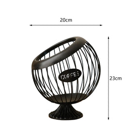 Suporte Decorativo para Cápsulas de Café casa 023 Loja da Dryka Preto 