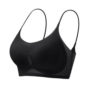 Sutiã Gelado De Seda Sem Costura -Push Up Loja da Dryka Black One Size CHINA | 3XL(95B 95C)