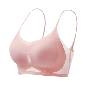 Sutiã Gelado De Seda Sem Costura -Push Up Loja da Dryka Pink One Size CHINA | 4XL(100B 100C)