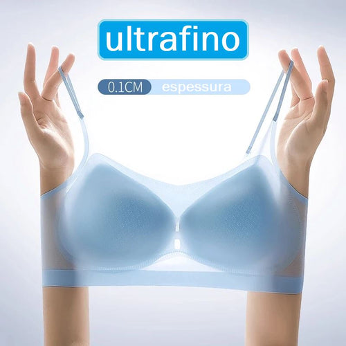 Sutiã Gelado De Seda Sem Costura -Push Up ROUPA FEMININA 019 Loja da Dryka 
