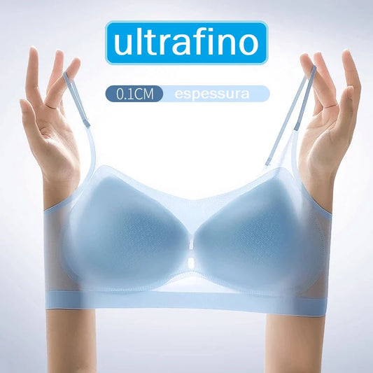 Sutiã Gelado De Seda Sem Costura -Push Up ROUPA FEMININA 019 Loja da Dryka 