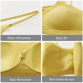 Sutiã Gelado De Seda Sem Costura -Push Up ROUPA FEMININA 019 Loja da Dryka 