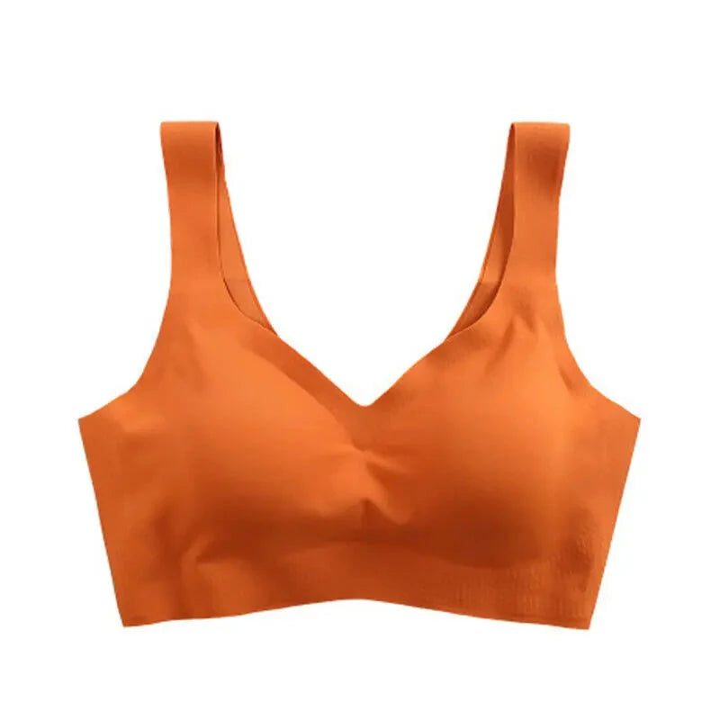 Sutiã sem Costura - Skin Fit Loja da Dryka Laranja P 
