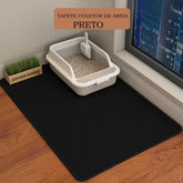 Tapete Coletor de Areia para Gatos pet shop 017 Loja da Dryka Preto 30x30cm 
