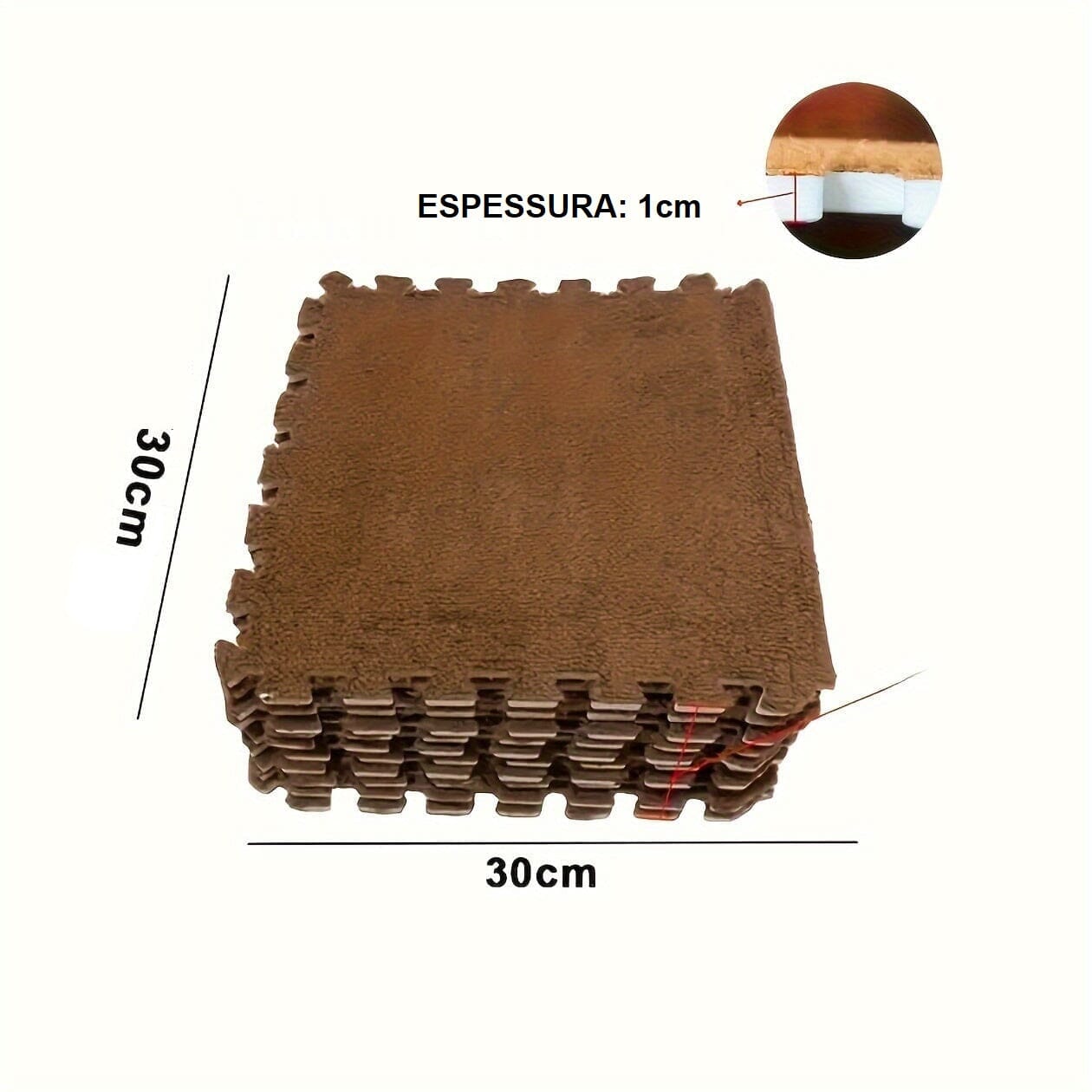 Tapete Xadrez de EVA - Chess Set Casa - tapete EVA Xadrez Loja da Dryka Bege 