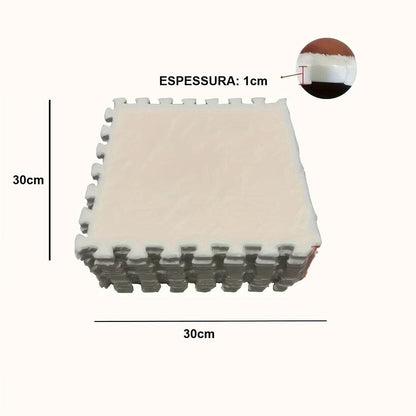 Tapete Xadrez de EVA - Chess Set Casa - tapete EVA Xadrez Loja da Dryka BRanco 