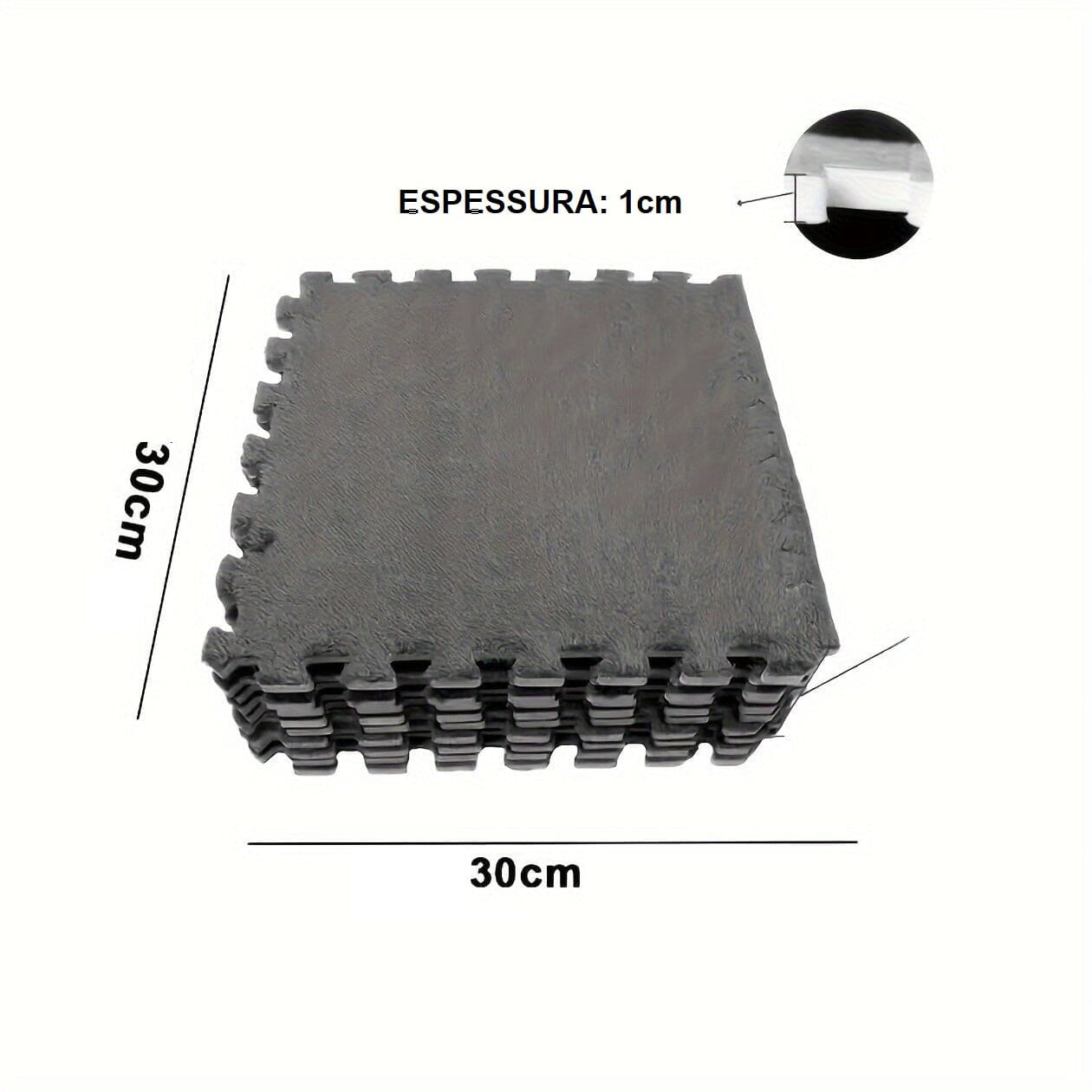 Tapete Xadrez de EVA - Chess Set Casa - tapete EVA Xadrez Loja da Dryka Cinza 