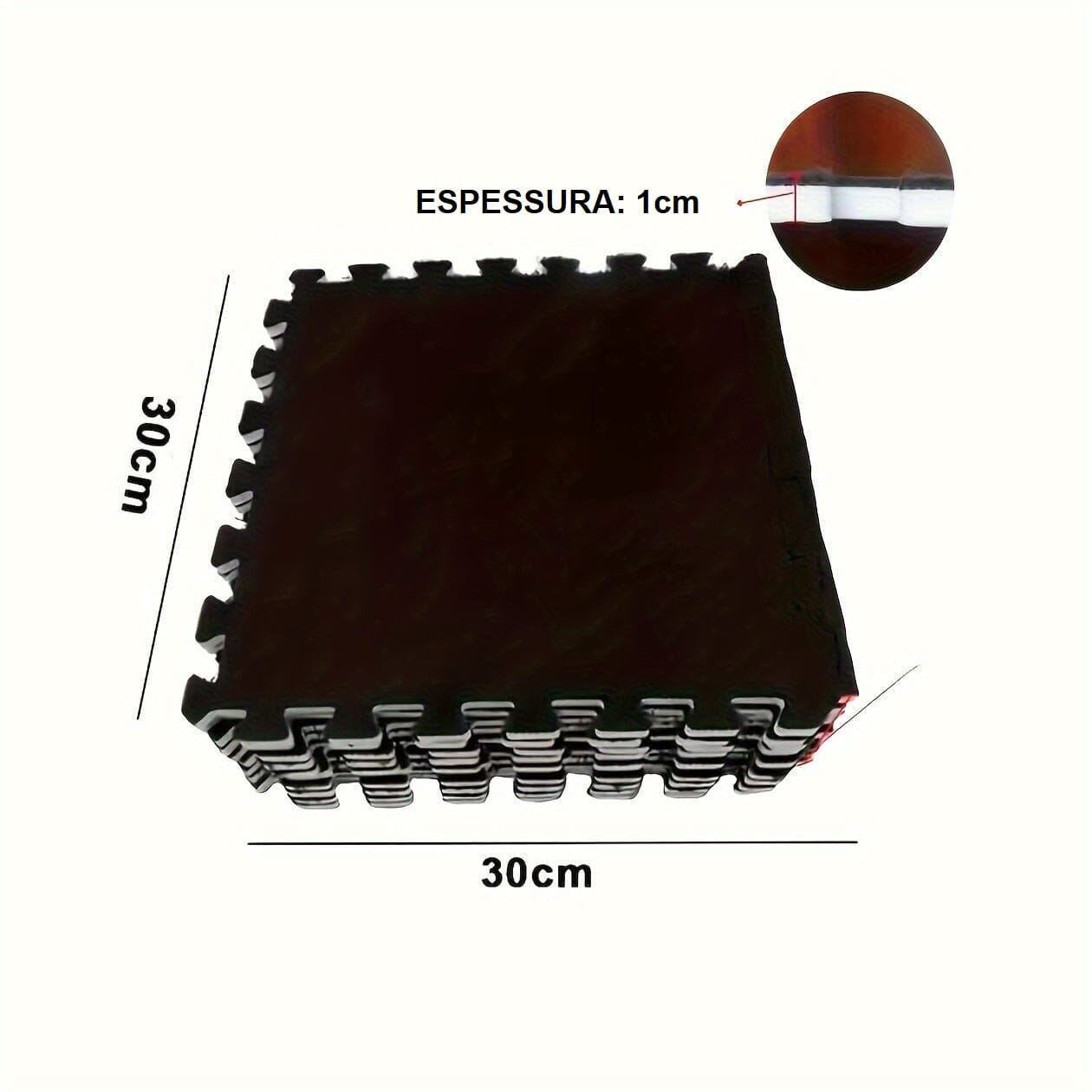 Tapete Xadrez de EVA - Chess Set Casa - tapete EVA Xadrez Loja da Dryka Marrom Café 