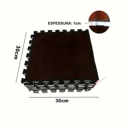 Tapete Xadrez de EVA - Chess Set Casa - tapete EVA Xadrez Loja da Dryka Marrom Café 