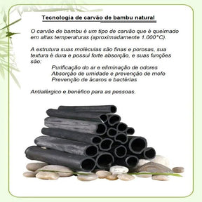 Travesseiro Ortopédico 3D - Carvão de Bambu bem estar 025 Loja da Dryka 