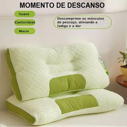 Travesseiro Ortopédico 3D - Carvão de Bambu bem estar 025 Loja da Dryka 