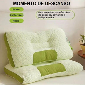 Travesseiro Ortopédico 3D - Carvão de Bambu bem estar 025 Loja da Dryka 
