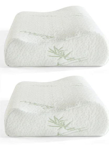 Travesseiro Ortopédico com Fibra de Bambu bem estar 040 Loja da Dryka 40x25cm Par 