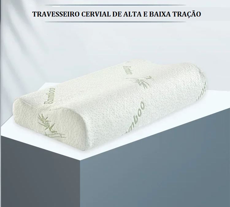 Travesseiro Ortopédico com Fibra de Bambu bem estar 040 Loja da Dryka 