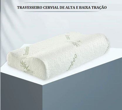 Travesseiro Ortopédico com Fibra de Bambu bem estar 040 Loja da Dryka 