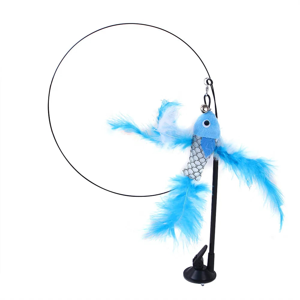 Varinha de Brincar para Gatos Loja da Dryka Blue fish 