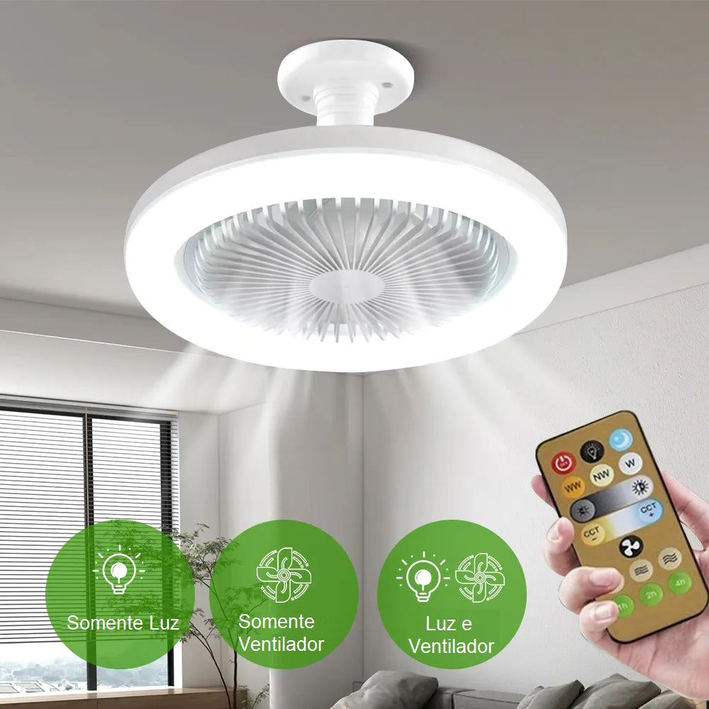 Ventilador de teto LED E27 ventilador 001 Loja da Dryka 